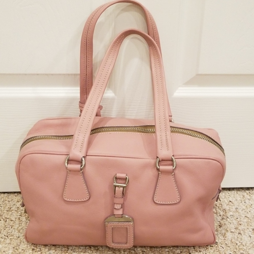 PRADA Rosa Leather Authentic Handbag - Picture 3 of 8
